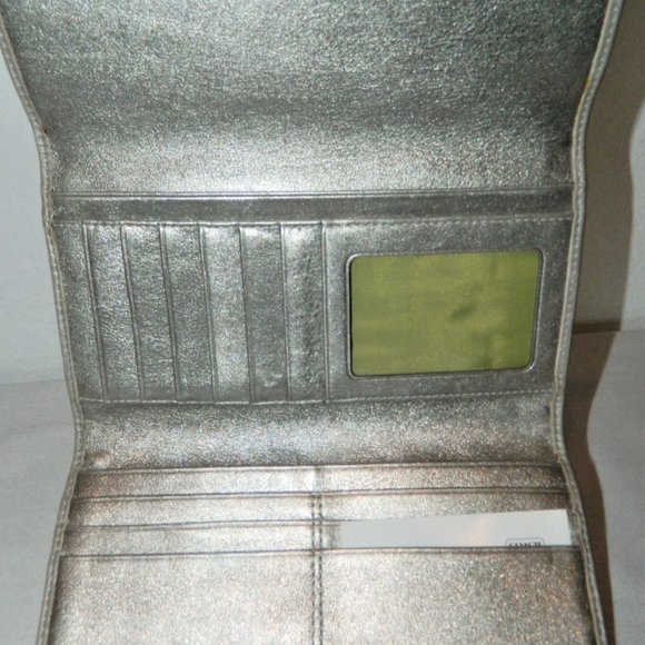 Coach Denim and Silver Zip Tote with Wallet - Picture 14 of 15